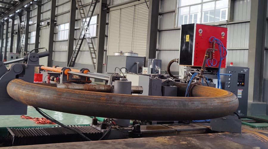 1000KW Induction Heater for Hot Pipe Bending Installed in Negria
