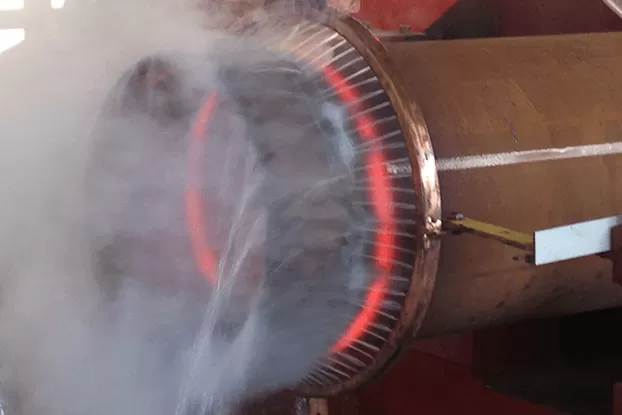 Hot Pipe Section bending equipment including